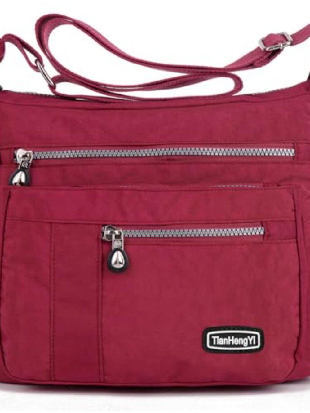 Nylon Crossbody Bag Waterproof Shoulder Purse Multi Pockets Travel